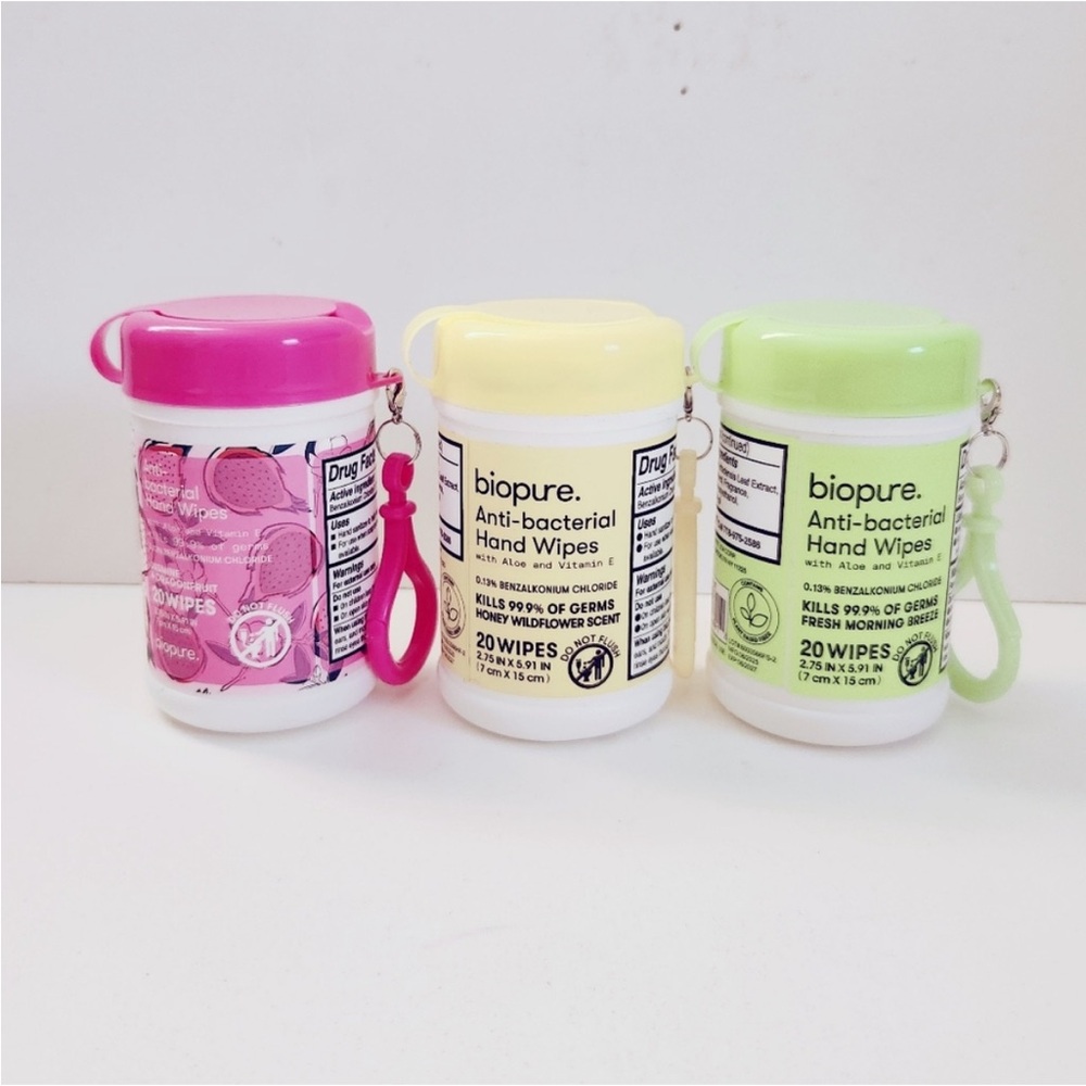 ***Biopure Anti-bacterial Hand Wipes Set